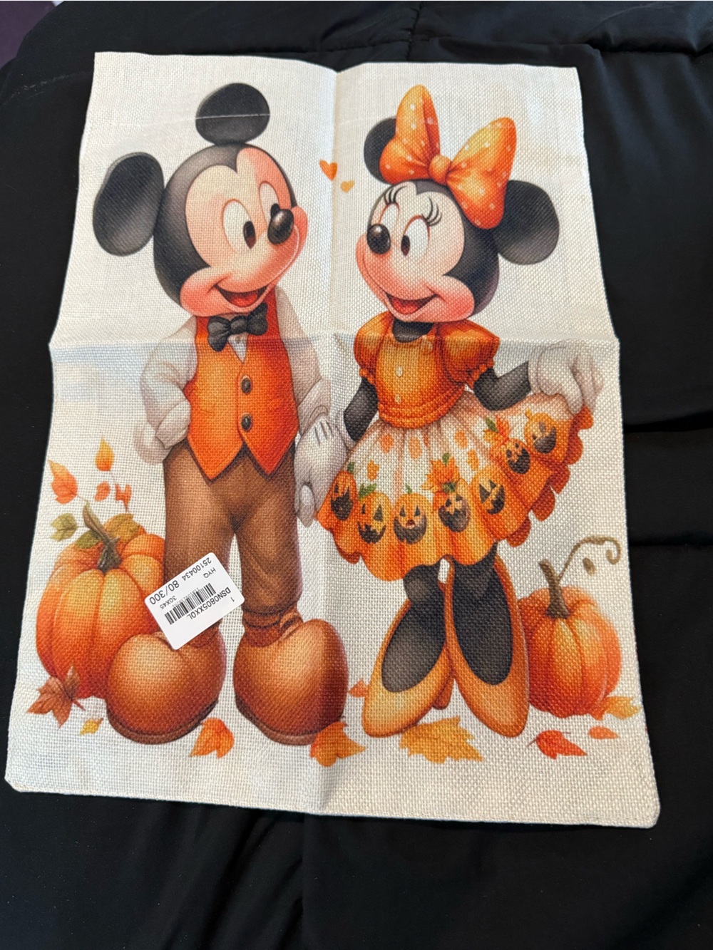 Fall Mickey & Minnie Flag - Picture 4 of 8